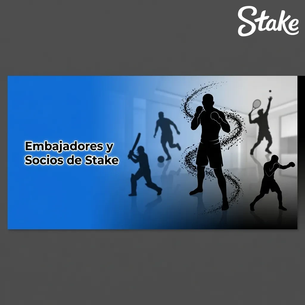 Stake brand ambassadors including Sergio Agüero, UFC partnership, Drake, and Watford FC sponsorship logos displayed together